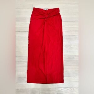 Reformation Red Maxi Skirt